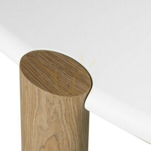 OBUO 125 cm-es dohányzóasztal, fehér/diófa, Nova Nook small 6