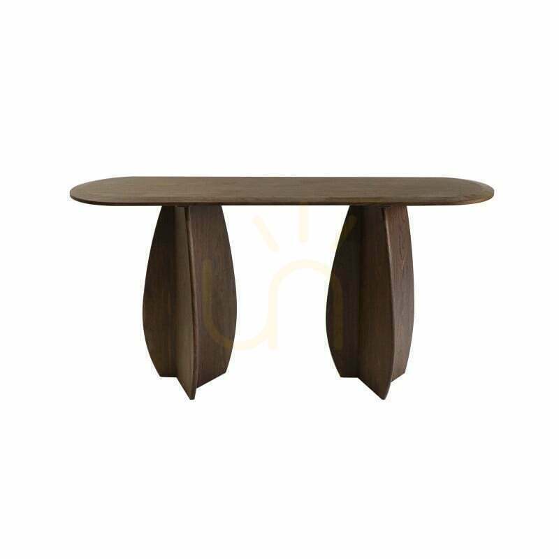 OKUN konzolasztal/íróasztal, 150 cm, sötét dió, Nova Nook