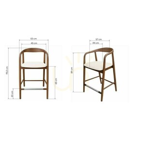 UDVIKA STOOL 2.0 – lekerekített formájú fa szék, dió/krém színű, Nova Nook 2 UDVIKA STOOL 2.0 – lekerekített formájú fa szék, dió/krém színű, Nova Nook small 2