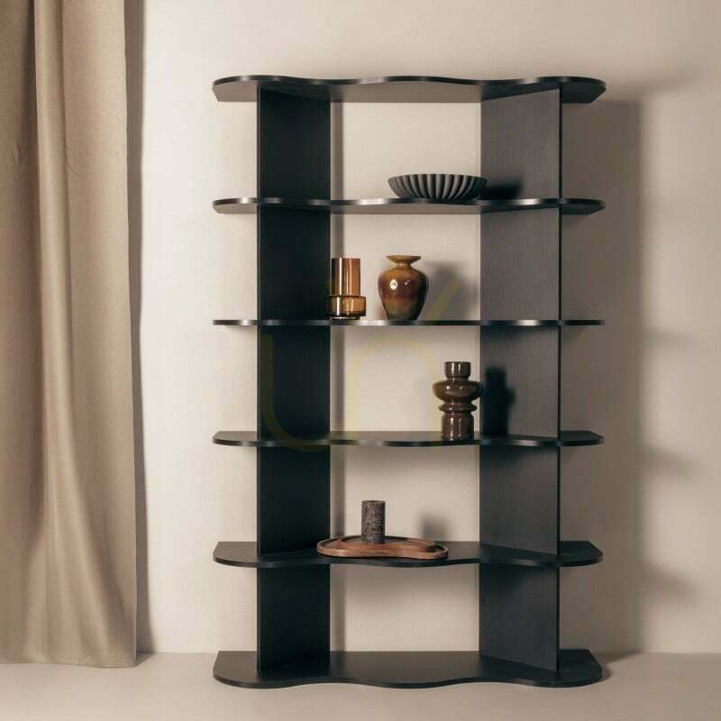 Kilátás RHIO magas polc, fekete, Wavy Nova Nook RHIO magas polc, fekete, Wavy Nova Nook
