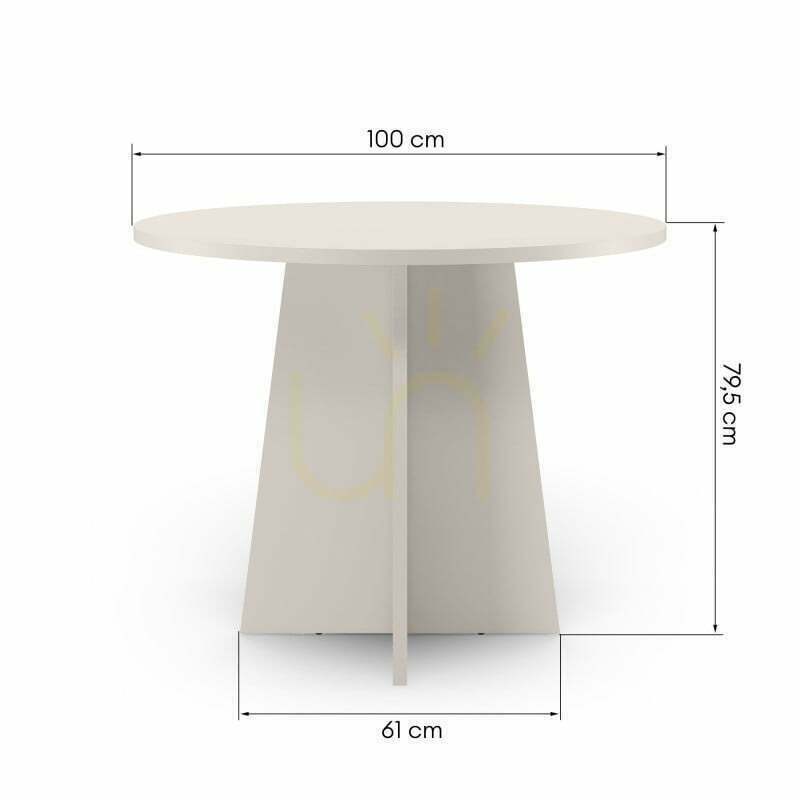 Előnézet ERLO kerek étkezőasztal, 100 cm átmérőjű, Nova Nook kasmír színű ERLO kerek étkezőasztal, 100 cm átmérőjű, Nova Nook kasmír színű