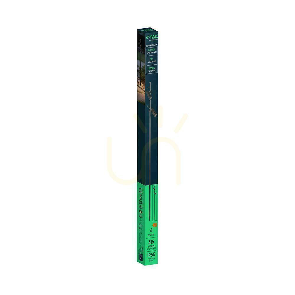 Előnézet Alumínium 4 W, 24 V, fekete, IP65, VT-44044, 4000 K, 315 lm, kerti, talajba szerelhető reflektor Alumínium 4 W, 24 V, fekete, IP65, VT-44044, 4000 K, 315 lm, kerti, talajba szerelhető reflektor