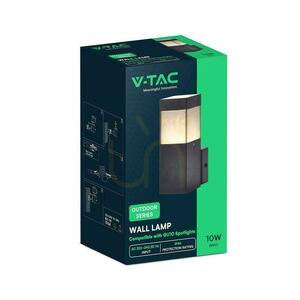 V-TAC LED GU10 fekete IP44 kültéri falra szerelhető lámpatest VT-10186, 3 év garancia small 3