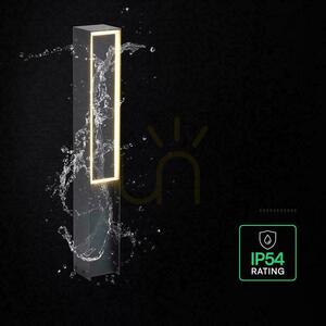 V-TAC 50 cm-es LED 8 W IP54 fekete kerti oszloplámpa VT-10190 3000 K 1100 lm small 1