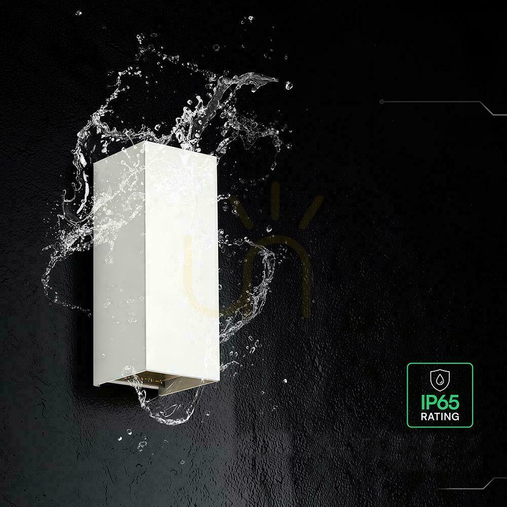 Kijelző V-TAC 10 W-os LED COB fali lámpa, fehér, IP65, CCT színhőmérséklet-beállítás, VT-120112-W, 2700 K–3200 K–4000 K, 1250 lm V-TAC 10 W-os LED COB fali lámpa, fehér, IP65, CCT színhőmérséklet-beállítás, VT-120112-W, 2700 K–3200 K–4000 K, 1250 lm