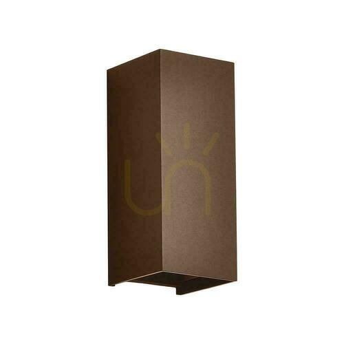 Jelölje be V-TAC 10 W-os LED COB fali lámpa, Corten barna, IP65, CCT színhőmérséklet-beállítás VT-120112-C 2700 K–3200 K–4000 K 1250 lm