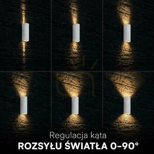 V-TAC 10 W-os LED COB fali lámpa, fehér, IP65, állítható színhőmérséklet (VT-120113), 2700 K–3200 K–4000 K, 1250 lm small 2