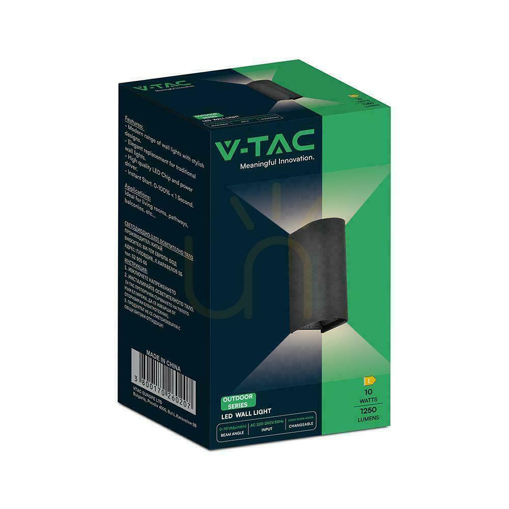 Előadás V-TAC 10 W-os LED COB fali lámpa, fekete, IP65, állítható színhőmérséklet (VT-120113-B), 2700 K–3200 K–4000 K, 1250 lm V-TAC 10 W-os LED COB fali lámpa, fekete, IP65, állítható színhőmérséklet (VT-120113-B), 2700 K–3200 K–4000 K, 1250 lm