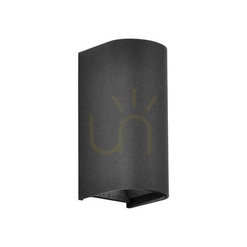 Jelölje be V-TAC 10 W-os LED COB fali lámpa, fekete, IP65, állítható színhőmérséklet (VT-120113-B), 2700 K–3200 K–4000 K, 1250 lm