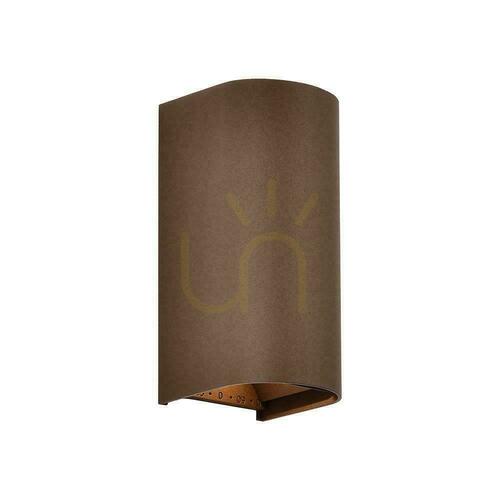 Jelölje be V-TAC 10 W-os LED COB fali lámpa, Corten barna, IP65, CCT színhőmérséklet-beállítás VT-120113 2700 K–3200 K–4000 K 1250 lm