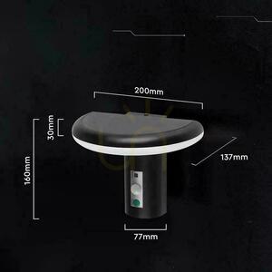 V-TAC 2W-os LED-es, napenergiával működő kerti falikar mozgásérzékelővel, IP54, VT-81018, 3000K, 95 lm, 3 év garancia small 4