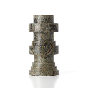 Marble Totem Candle Holder BAZAR BIZAR Bidasar Green small 2