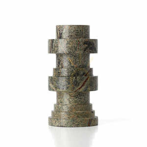 Marble Totem Candle Holder BAZAR BIZAR Bidasar Green small 0