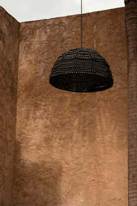 Függőlámpa BAZAR BIZAR fa-fém fekete 48 cm Pendant Lamps small 1