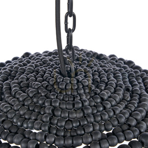 Függőlámpa BAZAR BIZAR fa-fém fekete 48 cm Pendant Lamps small 7