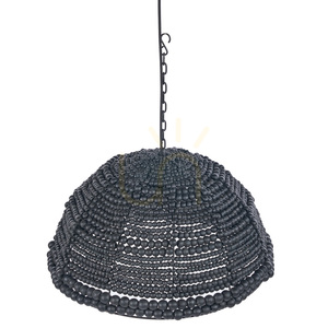 Függőlámpa BAZAR BIZAR fa-fém fekete 48 cm Pendant Lamps small 8