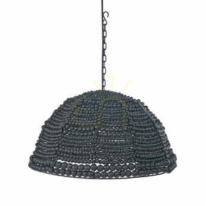 Függőlámpa BAZAR BIZAR fa-fém fekete 48 cm Pendant Lamps small 0