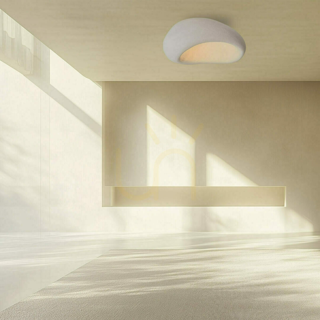 E27 ceiling light, max. 15 W, fiberglass, diameter: 80 cm, ZAMBELIS
