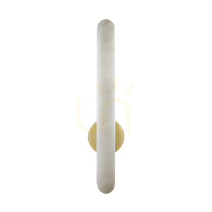 Fali LED-lámpa, 15 W, 3000 K, triac, alabástrom – sárgaréz, ZAMBELIS small 1