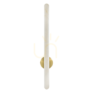 Fali LED-lámpa 19 W, 3000 K, triac, alabástrom – sárgaréz, ZAMBELIS small 1