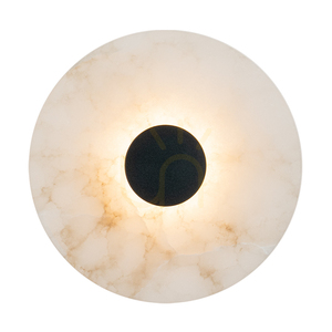 Fali LED-lámpa, 5 W, 3000 K, alabástrom – matt fekete, ZAMBELIS small 1