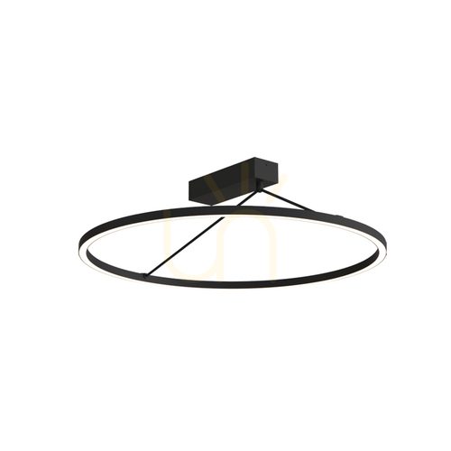 Jelölje be 42 W-os, 3000 K-es LED-mennyezeti lámpa, Triac, homokfekete, ZAMBELIS