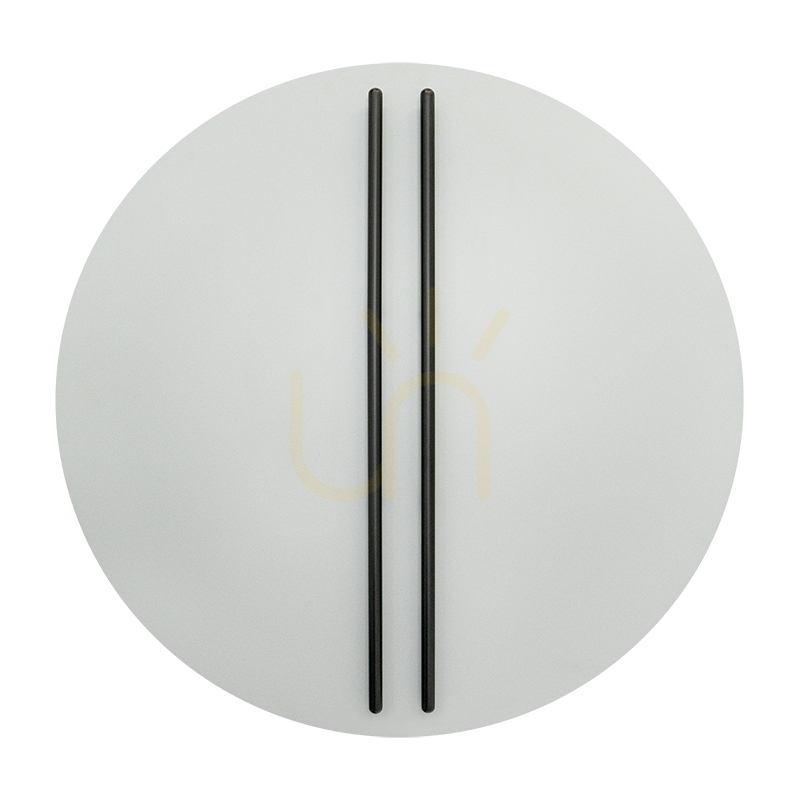 30 W-os LED-es fali lámpa, 3000 K, triac-vezérléssel, matt fekete, pálcika alakú – homokszürke talppal, ZAMBELIS