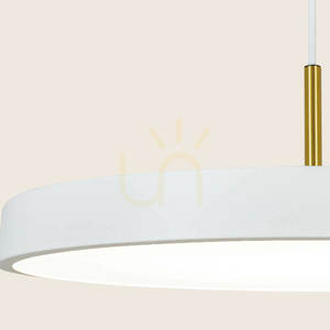 LED-függőlámpa 17 W, 3000 K, fehér, matt – csiszolt sárgaréz, ZAMBELIS small 1