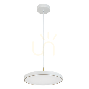 LED-függőlámpa 17 W, 3000 K, fehér, matt – csiszolt sárgaréz, ZAMBELIS small 0