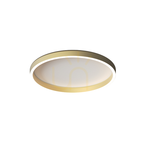 Jelölje be 27 W-os LED-mennyezeti lámpa, 2700 K–3000 K–4000 K, csiszolt arany, ZAMBELIS