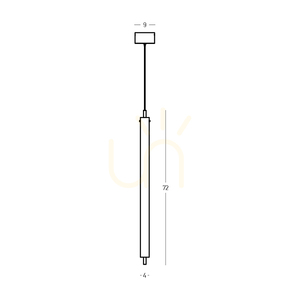LED-függesztett lámpa, 20 W, 3000 K, csiszolt arany, ZAMBELIS small 2