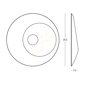 LED-es falilámpa, 6 W, akusztikus, világosbarna, ZAMBELIS small 2