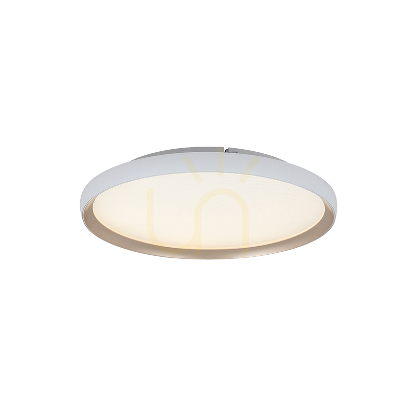 LED-taklampa 20 W 2700 K–3000 K–4000 K Aluminium – Mikroprismatisk akryl, vit matt – Guld ZAMBELIS