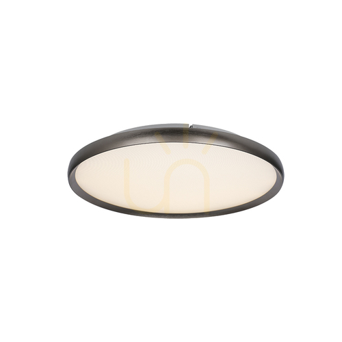 Jelölje be 20 W-os LED-mennyezeti lámpa, 2700 K–3000 K–4000 K, alumínium – mikroprizmatikus akril, csiszolt szürke, ZAMBELIS