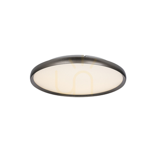 20 W-os LED-mennyezeti lámpa, 2700 K–3000 K–4000 K, alumínium – mikroprizmatikus akril, csiszolt szürke, ZAMBELIS small 0
