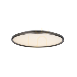 42 W-os mennyezeti LED-lámpa, 2700 K–3000 K–4000 K, alumínium – mikroprizmatikus akril, csiszolt szürke, ZAMBELIS small 0
