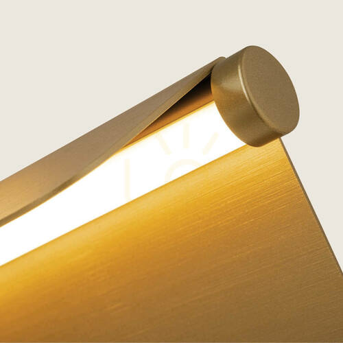 Jelölje be 12 W-os, 3000 K-es LED padlólámpa, csiszolt arany színű, állítható fényterelőkkel – ZAMBELIS