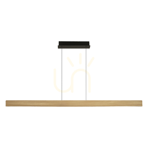 Line Light 46 W-os LED függesztett lámpa, 3000 K, triac-vezérléssel, csiszolt arany – alumínium – fekete színben, ZAMBELIS small 0