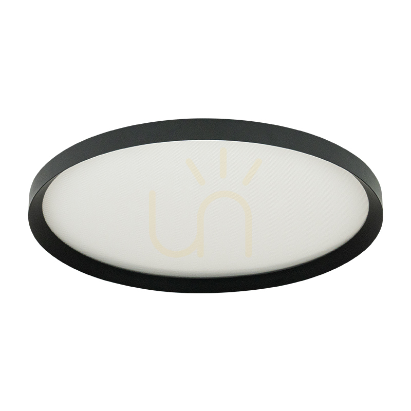 42 W LED Ceiling Light, 2700 K–3200 K–4000 K, DALI, Sandy Black – metal – aluminum – microprismatic diffuser by ZAMBELIS