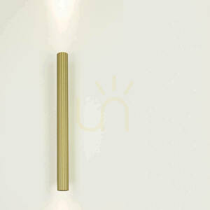 Fali LED-lámpa 2x6 W, 3000 K, sárgaréz és alumínium – ZAMBELIS small 0