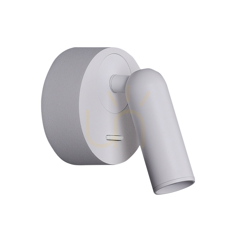 Wall LED Reading Light 3W 3000k White Metal - Aluminium - Microprismatic Diffuser ZAMBELIS