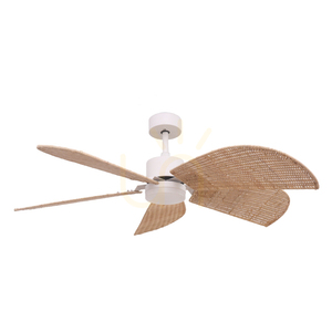 Mennyezeti ventilátor LED-es világítással, 15 W, 3000 K–4000 K–6500 K, fehér fém – Bamboo ZAMBELIS small 0