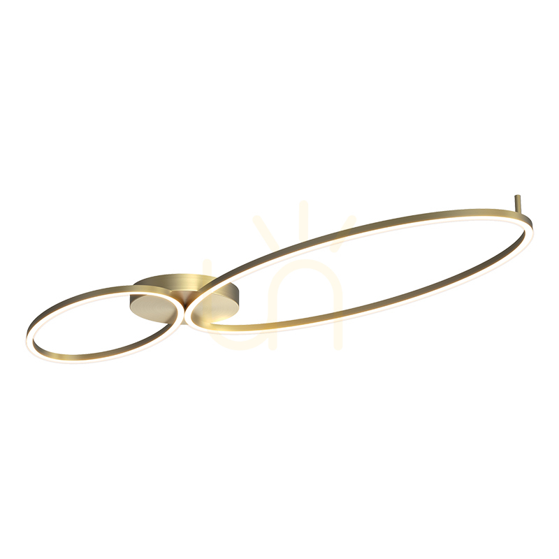Ceiling LED Light 69W 3000k Brushed Gold - Metal - Aluminium ZAMBELIS