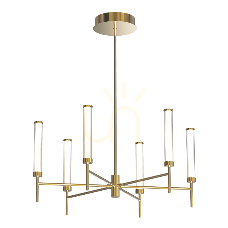 Pendant LED Light 46W 3000k Triac Brushed Gold ZAMBELIS