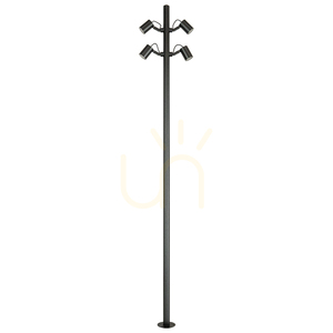 Kültéri lámpaoszlop, LED, 35 W, 3000 K, fekete alumínium, IP65, ZAMBELIS small 1