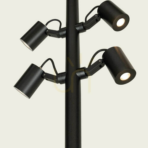 Jelölje be Kültéri lámpaoszlop, LED, 35 W, 3000 K, fekete alumínium, IP65, ZAMBELIS