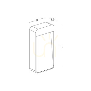 Zambelis E441 barna kültéri LED lépcsővilágító, 6 W, 3000 K, IP65 small 1