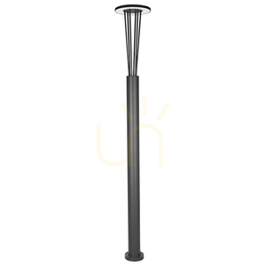 Kültéri lámpaoszlop LED-es lámpa 15,5 W, 3000 K, grafit színű alumínium, IP65, ZAMBELIS small 1