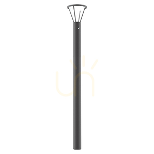 Kültéri lámpaoszlop – LED-es napelemes lámpa, 5 W, 3000 K, grafit színű alumínium, IP54, ZAMBELIS small 1