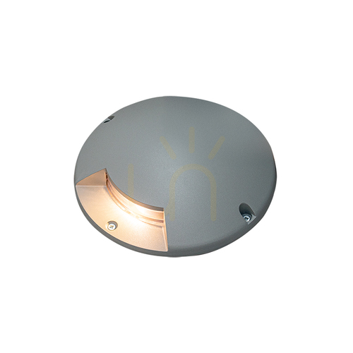 Jelölje be Kültéri LED-es talajlámpa, 3 W, 3000 K, szürke alumínium, IP67, ZAMBELIS